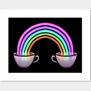 Coffee Rainbow Posters and Art